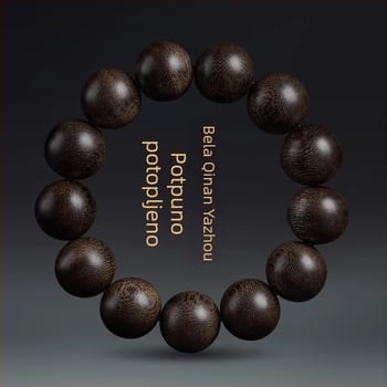 Gain narukvica od Agarwood, Vietnamski Bai Qinan, prirodni kuglice, unisex, influencer stil, ljeto 2023