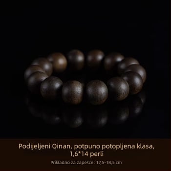 Gain narukvica od Agarwood, Vietnamski Bai Qinan, prirodni kuglice, unisex, influencer stil, ljeto 2023