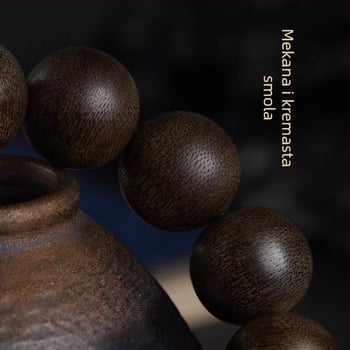 Gain narukvica od Agarwood, Vietnamski Bai Qinan, prirodni kuglice, unisex, influencer stil, ljeto 2023