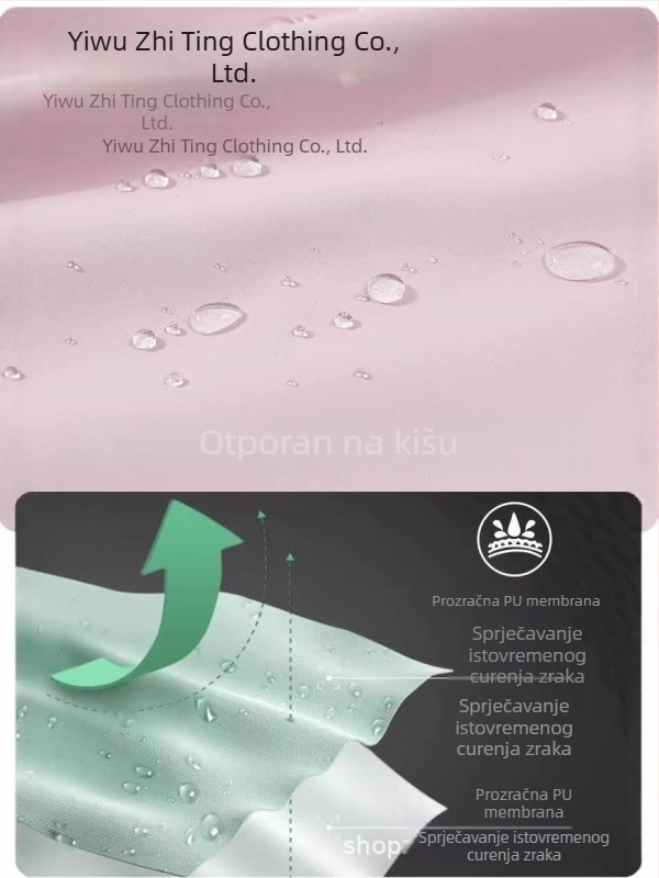 Jakna tri u jednom s odvojivom kapuljom i tiskom logotipa, poliester tkanina, stojeći ovratnik, zatvarač, labavi kroj