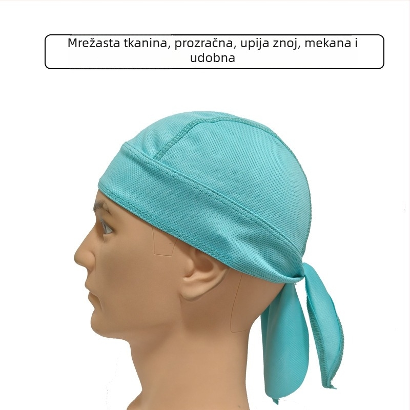 Ciklistička kapa s mrežastim brzo-sušćim materijalom, piratski stil, zaštita od sunca za ljeto, šal za glavu za vožnju biciklom