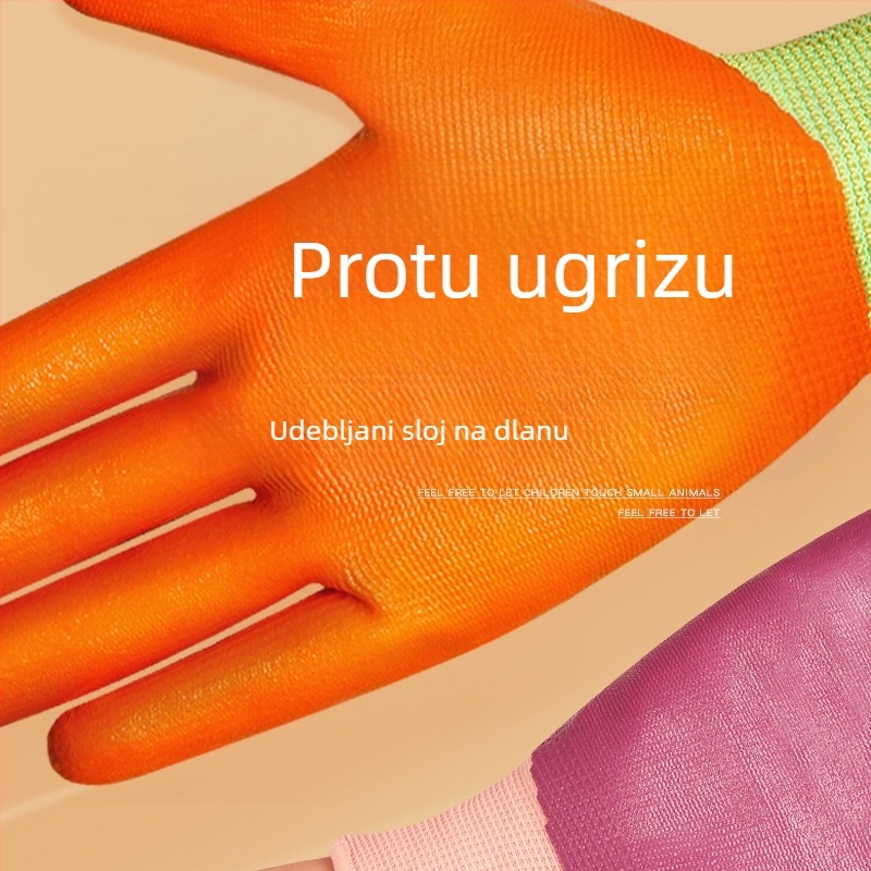 Rukavice protiv ugriza za kućne ljubimce - Brave Shield, zaštita od uboda, težina 40, za dodirivanje životinja i vrtlarenje