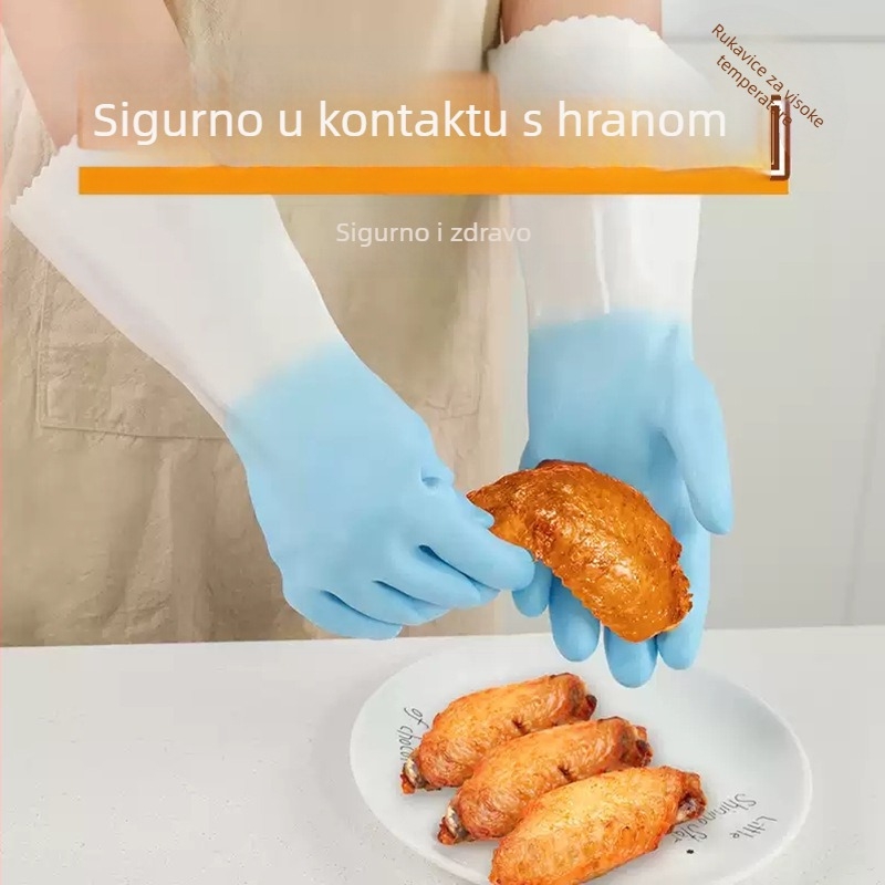 PVC rukavice za kuhinju, kvalitete hrane, vodonepropusne, otporne na opekotine, otporne na visoke temperature