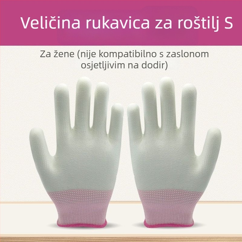 Rukavice za roštilj sa zaslonom na dodir, Otporne na visoke temperature, Toplinska izolacija, Otporne na ulje, Najlon