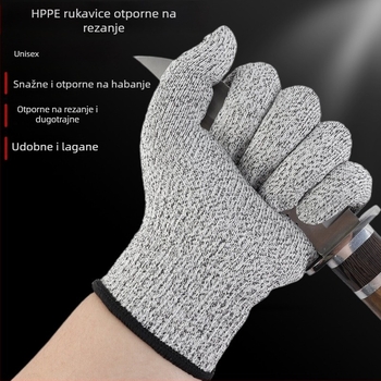 HPPE rukavice klase 5 otporne na rezanje, prehrambena kvaliteta, vrtna berba, pletene, za djecu i odrasle, radne zaštitne rukavice