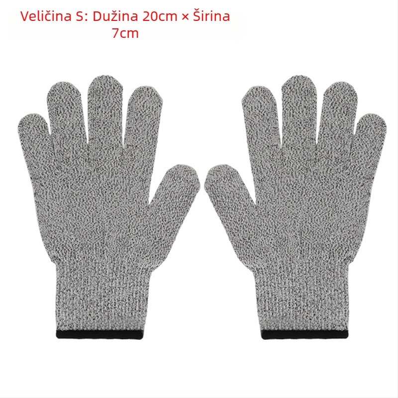 HPPE rukavice klase 5 otporne na rezanje, prehrambena kvaliteta, vrtna berba, pletene, za djecu i odrasle, radne zaštitne rukavice