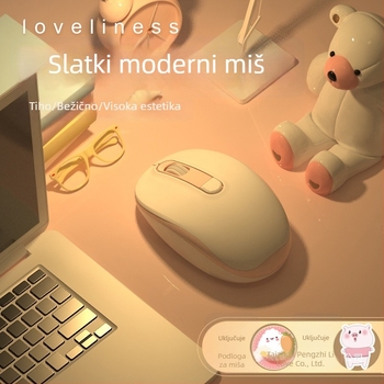 2025 novi žični tiši miš za ured i kućnu upotrebu, moderan dizajn, pogodan za prijenosna računala i stolna računala, USB i Bluetooth povezivanje