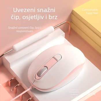 2025 novi žični tiši miš za ured i kućnu upotrebu, moderan dizajn, pogodan za prijenosna računala i stolna računala, USB i Bluetooth povezivanje