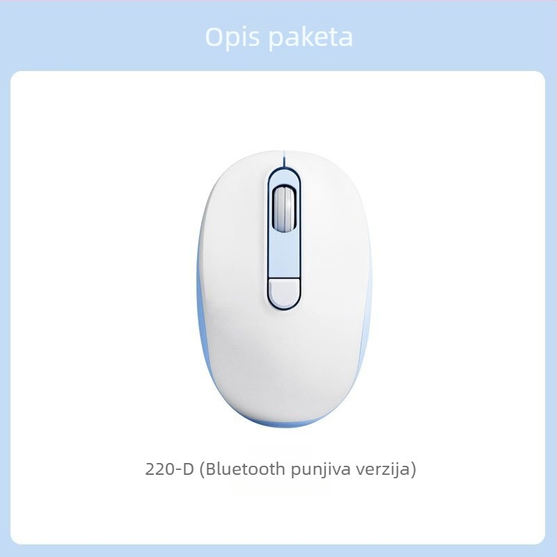 2025 novi žični tiši miš za ured i kućnu upotrebu, moderan dizajn, pogodan za prijenosna računala i stolna računala, USB i Bluetooth povezivanje