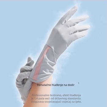 Ženske ljetne rukavice za vožnju - UV zaštita, protuklizne, prozračne Ice Silk Nylon, brzo sušenje, dizajn s djelomičnim prstom