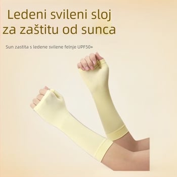 Rukavi za podlakticu od Ice Silk, 71–80% poliester, protuklizni, UV zaštita, tanki, za vanjsku vožnju biciklom i upravljanje