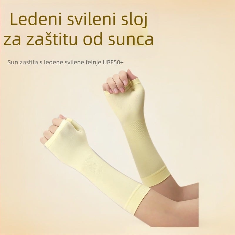 Rukavi za podlakticu od Ice Silk, 71–80% poliester, protuklizni, UV zaštita, tanki, za vanjsku vožnju biciklom i upravljanje