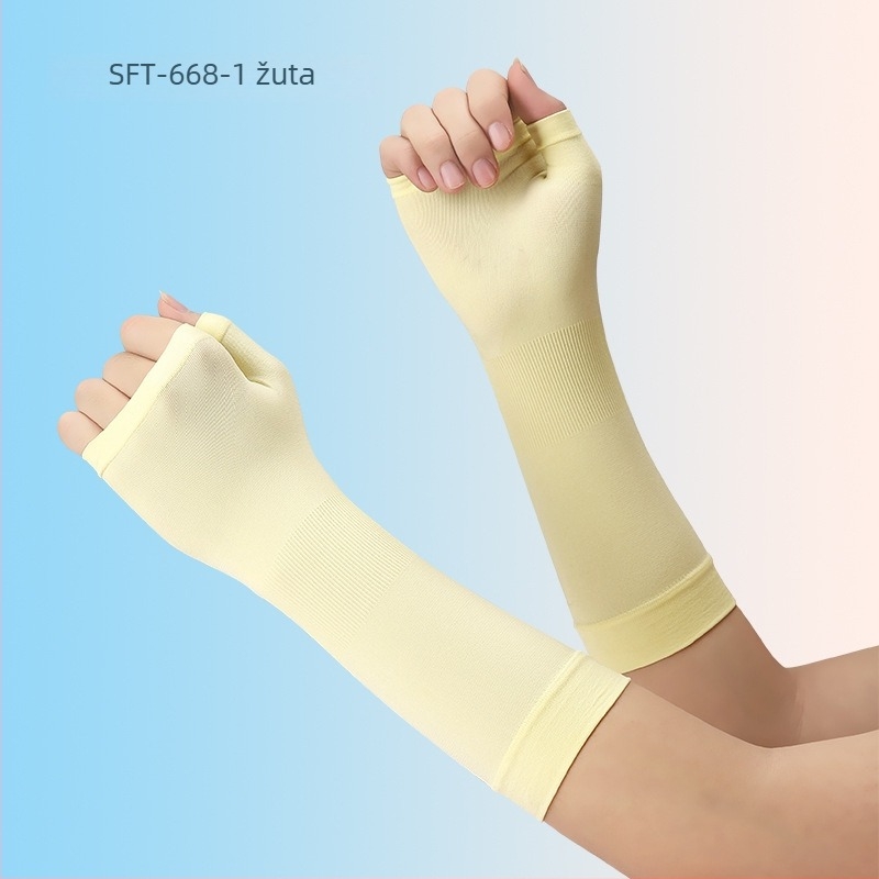 Rukavi za podlakticu od Ice Silk, 71–80% poliester, protuklizni, UV zaštita, tanki, za vanjsku vožnju biciklom i upravljanje