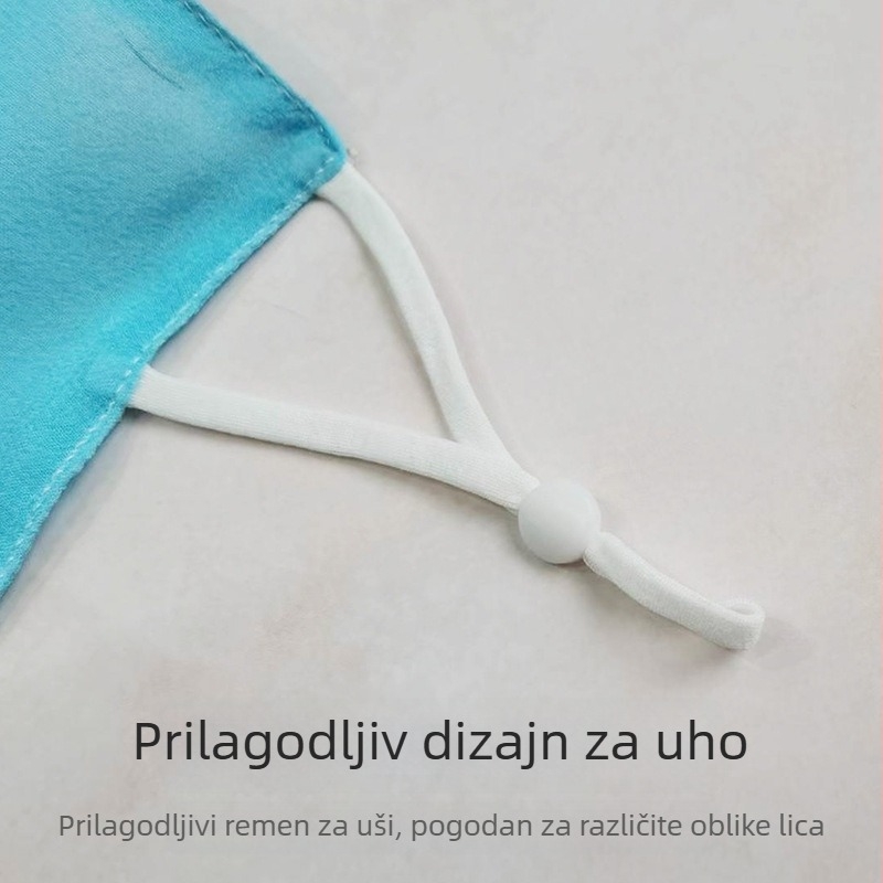 Maska od svile, 100% svila, prozračna i UV zaštita, jednostavan stil s punim pokrivanjem, brend AISI Jade