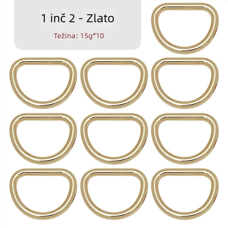 D-oblik spoj s kovinskim hardverom za torbu – Zhuoyue; Materijal: metal; Uzorak: drugi; Funkcija: druga