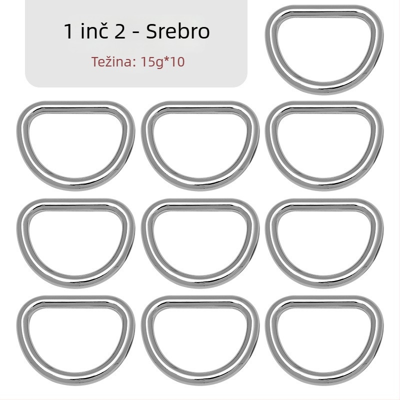 D-oblik spoj s kovinskim hardverom za torbu – Zhuoyue; Materijal: metal; Uzorak: drugi; Funkcija: druga