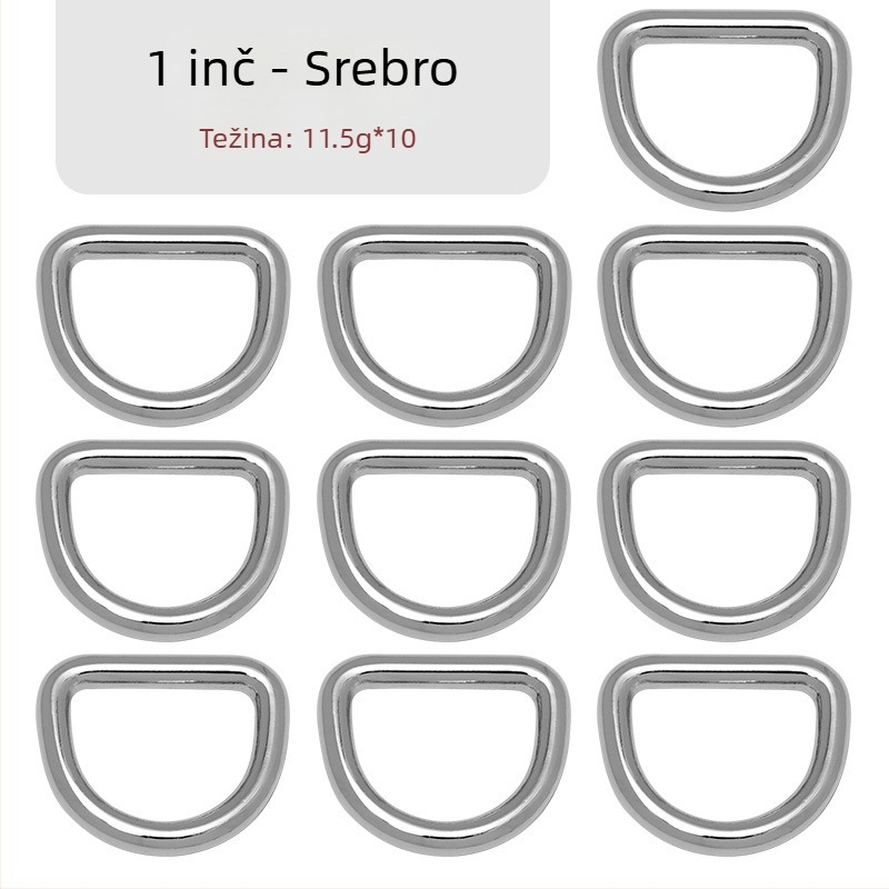 D-oblik spoj s kovinskim hardverom za torbu – Zhuoyue; Materijal: metal; Uzorak: drugi; Funkcija: druga