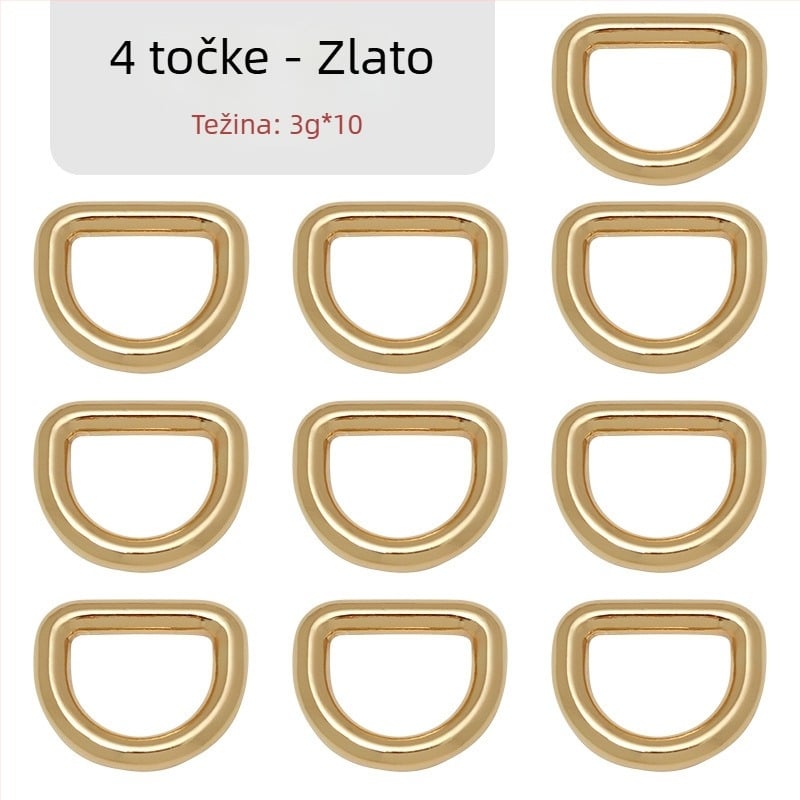 D-oblik spoj s kovinskim hardverom za torbu – Zhuoyue; Materijal: metal; Uzorak: drugi; Funkcija: druga