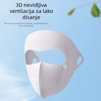 Maska za lice cijelog lica od Ice Silk sa UV zaštitom, prozračna i otporna na prašinu; najlon materijal (81–95% najlona)