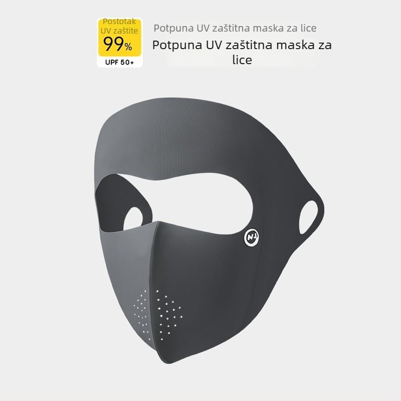 Maska za lice cijelog lica od Ice Silk sa UV zaštitom, prozračna i otporna na prašinu; najlon materijal (81–95% najlona)