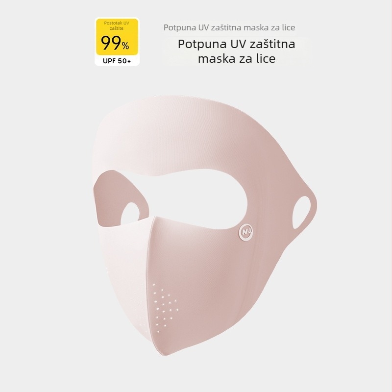 Maska za lice cijelog lica od Ice Silk sa UV zaštitom, prozračna i otporna na prašinu; najlon materijal (81–95% najlona)