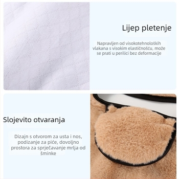 Zimska topla maska za vrat za vožnju biciklom - vjetrobran, prašine otporna, s flis presvlakom, nosiva na glavu (Poliester; nosiva na glavu; Zima–Proljeće–Jesjen; Unisex; Zaštita od prašine)