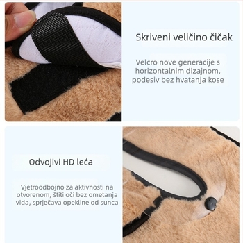 Zimska topla maska za vrat za vožnju biciklom - vjetrobran, prašine otporna, s flis presvlakom, nosiva na glavu (Poliester; nosiva na glavu; Zima–Proljeće–Jesjen; Unisex; Zaštita od prašine)