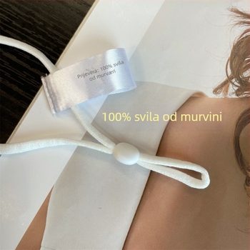 UPF50+ Maska od svile Mulberry, dvostruko slojna, prozračna, za vožnju biciklom