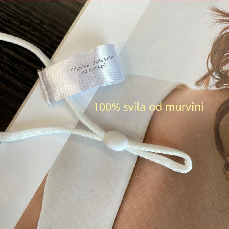 UPF50+ Maska od svile Mulberry, dvostruko slojna, prozračna, za vožnju biciklom