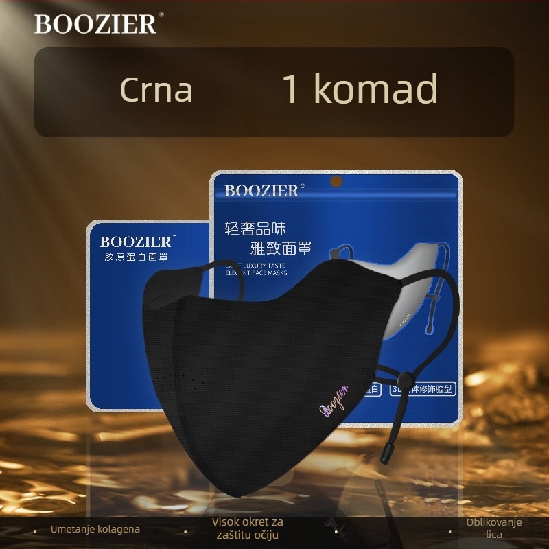 Polu-lice maska za vožnju biciklom s fleec podstavom, prozračna, otporna na vjetar, UV zaštita, periva