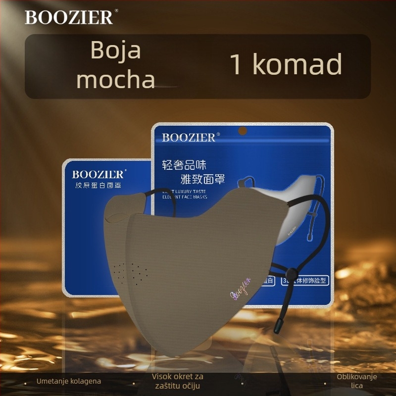 Polu-lice maska za vožnju biciklom s fleec podstavom, prozračna, otporna na vjetar, UV zaštita, periva