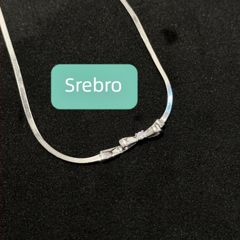 Set naušnica i ogrlica s lancem oštrice, bakrenog materijala, elektroplatiranje, sladak stil