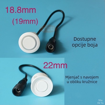 Sonda radarskog sustava za auto s kružnim navojom sučeljem — 2 sonde, napajanje 12V, radna temperatura 20–70°C