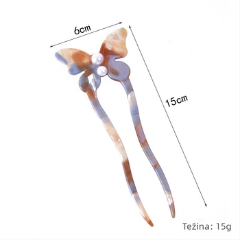 Kopča za kosu s motivom leptira - retro ženski stil, materijal: octena kiselina, dizajn leptira, mogućnost personalizacije