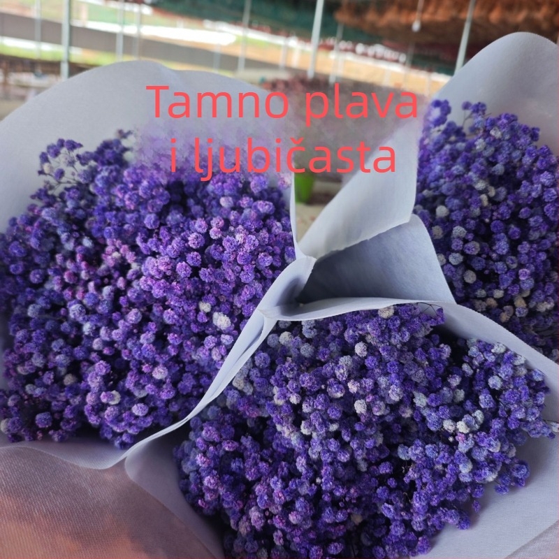 Buket suhih cvjetova Starry Sky, sačuvani cvjetovi, 400–500 g