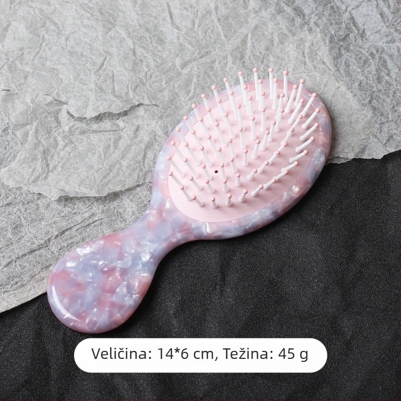 Greben za kosu od acetata, ovalnog oblika, ručna izrada, ženstveni stil