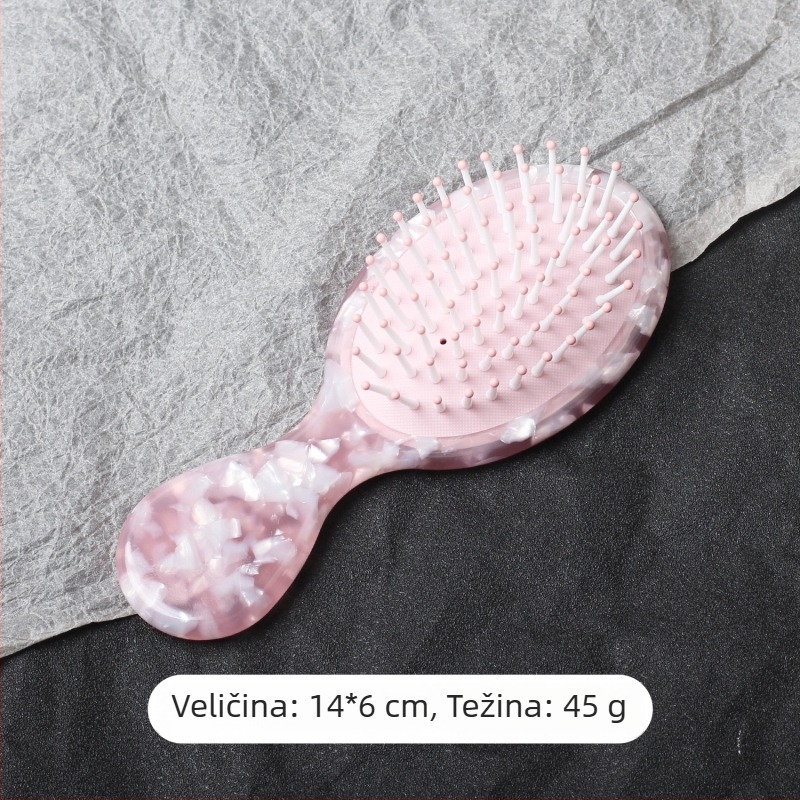 Greben za kosu od acetata, ovalnog oblika, ručna izrada, ženstveni stil