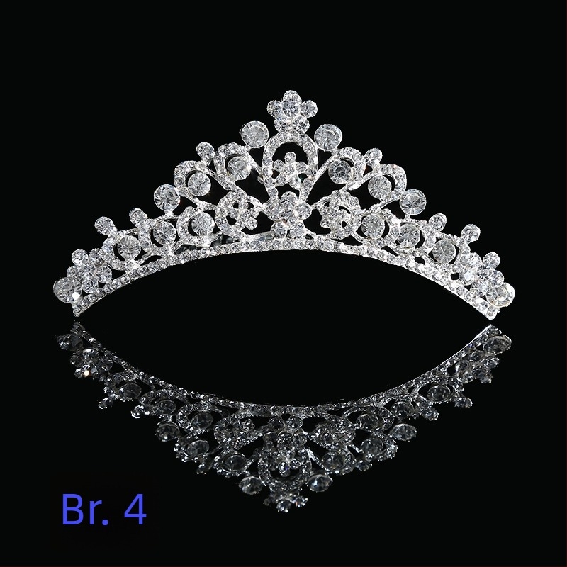 Vjenčani dodatak za kosu u korejskom stilu, korona od legure s elektroplatiranjem