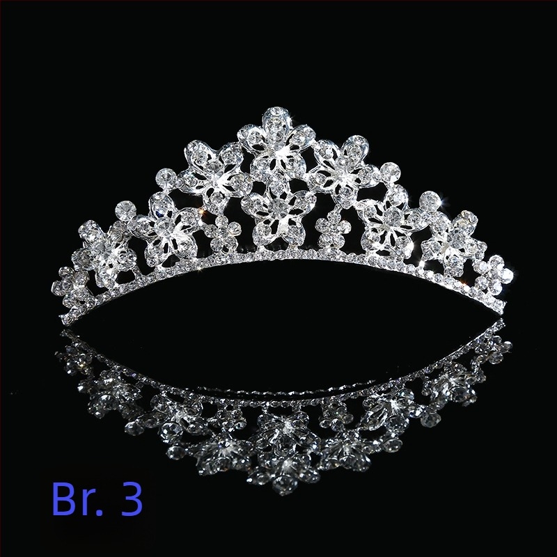 Vjenčani dodatak za kosu u korejskom stilu, korona od legure s elektroplatiranjem