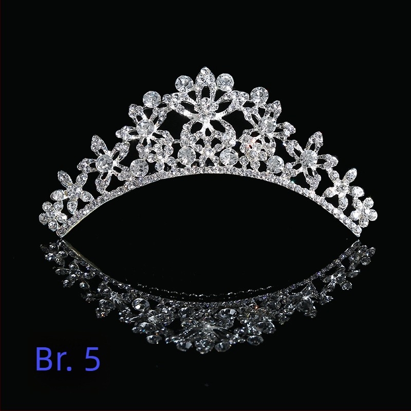 Vjenčani dodatak za kosu u korejskom stilu, korona od legure s elektroplatiranjem