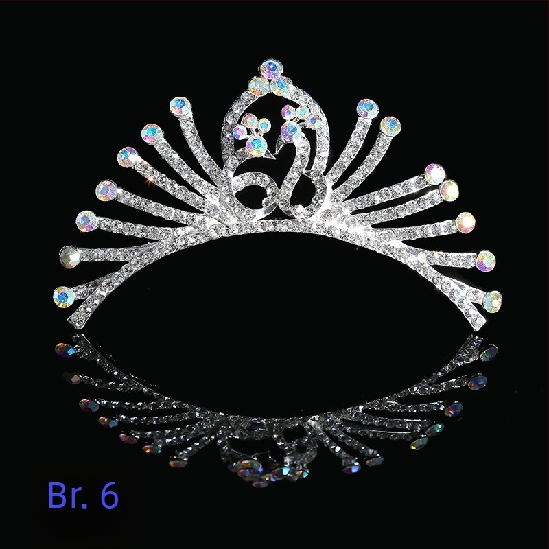 Vjenčani dodatak za kosu u korejskom stilu, korona od legure s elektroplatiranjem