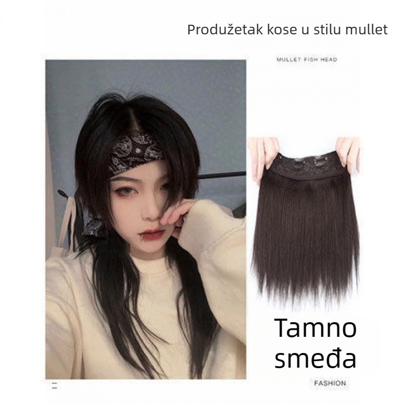 Dio perike za muškarce – jastučić za čelo, vlakna visoke temperature, model 1, druga tehnologija obrade