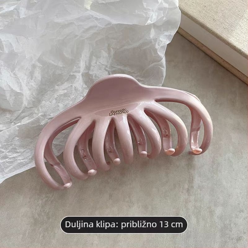 Klip za kosu u obliku ajkule — ručno izrađeno, plastika/smola, za žene, lagani luksuz, Yiwu, jesen 2024