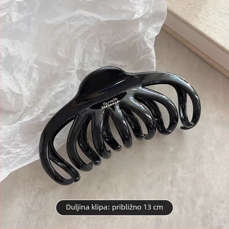 Klip za kosu u obliku ajkule — ručno izrađeno, plastika/smola, za žene, lagani luksuz, Yiwu, jesen 2024
