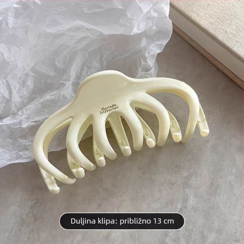 Klip za kosu u obliku ajkule — ručno izrađeno, plastika/smola, za žene, lagani luksuz, Yiwu, jesen 2024