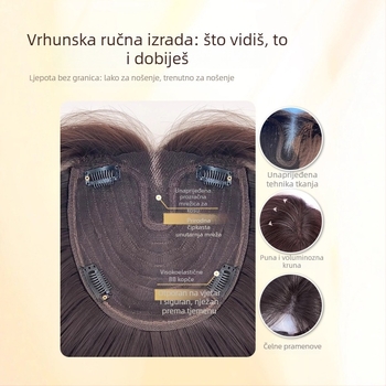 Dio paruke za volumen, žica visoke temperature, potpuno ručno tkan, model 2748