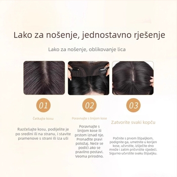 Dio paruke za volumen, žica visoke temperature, potpuno ručno tkan, model 2748