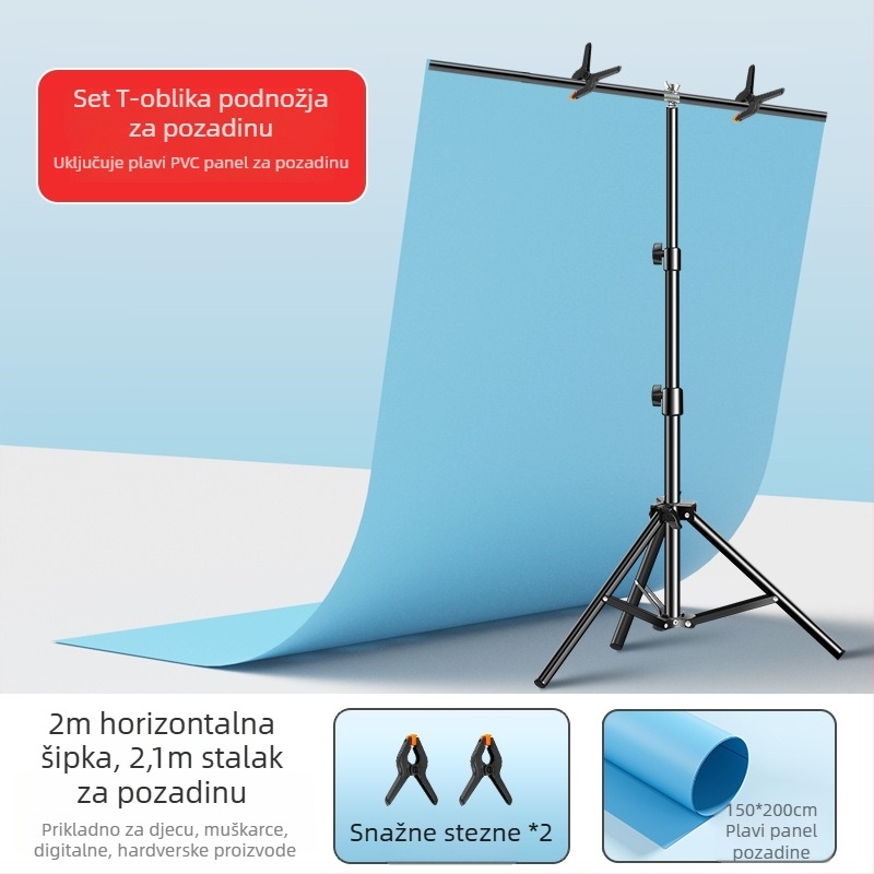 PVC pozadina ploča s mat završnom površinom, vodootporna za fotografiranje proizvoda, uz T-nosač