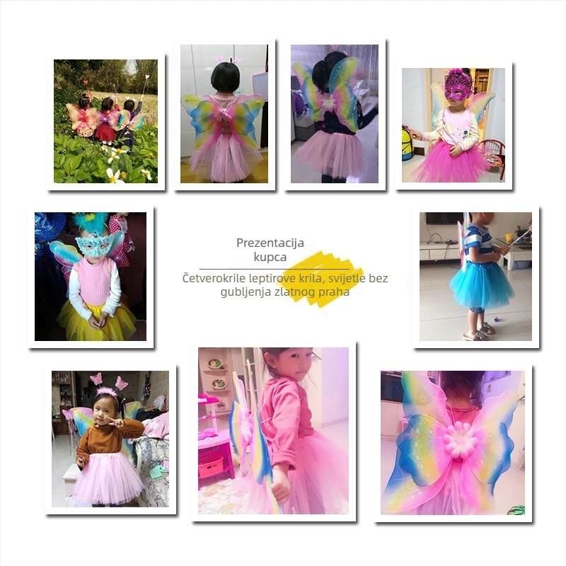 Krila anđela – rekvizit za scenu, ručna izrada, platno, marka Man Xiang