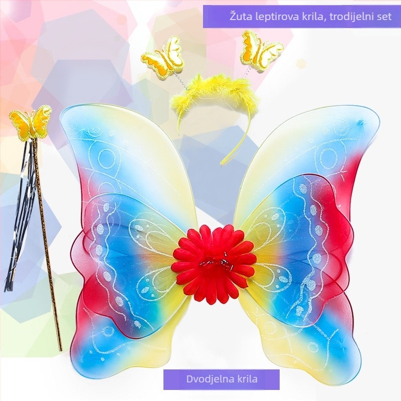 Krila anđela – rekvizit za scenu, ručna izrada, platno, marka Man Xiang